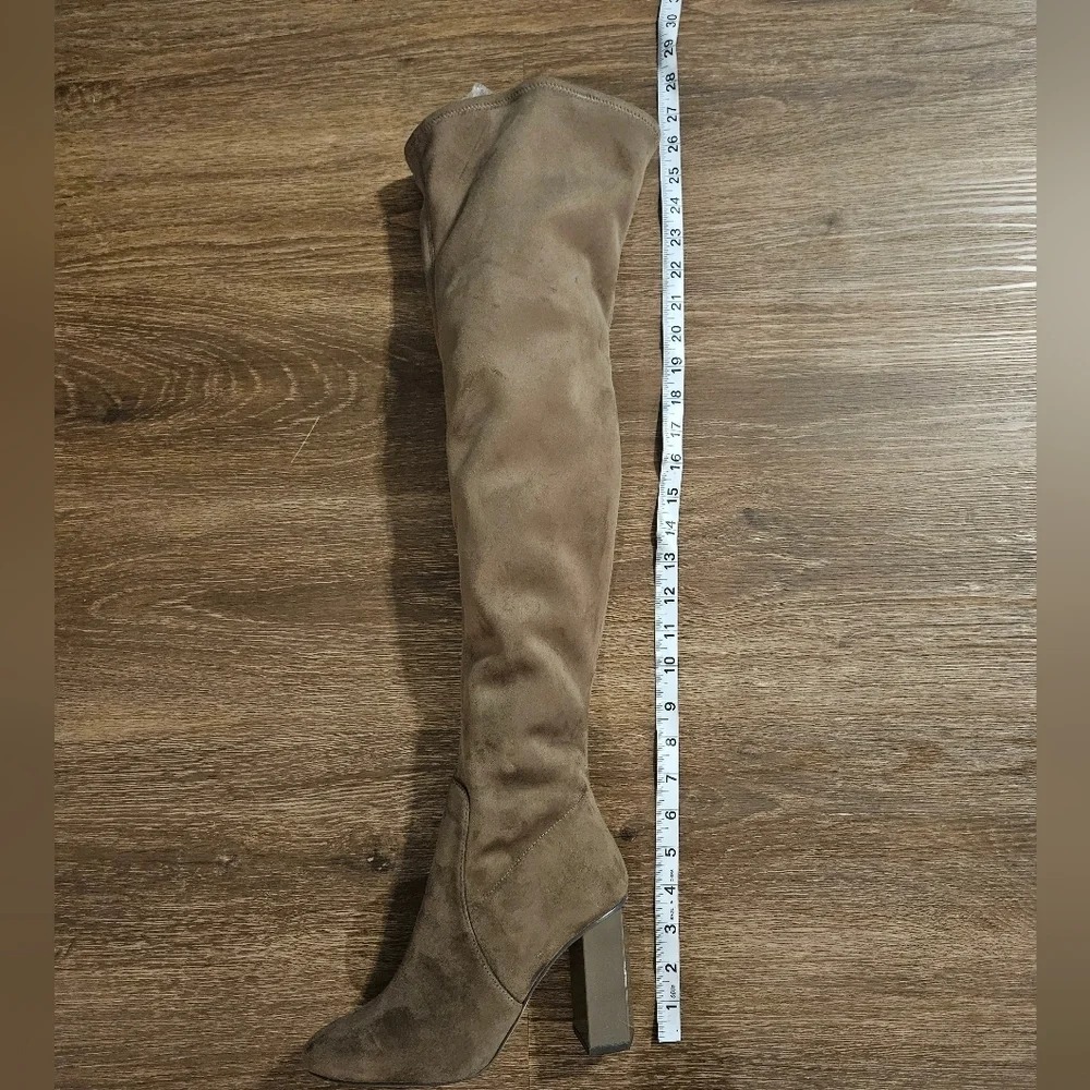 New Michael Kors Women's Over The Knee Boots Stretch Faux Suede Sz 7